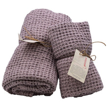 Carica l'immagine nel visualizzatore di Gallery, TELO DA BAGNO IN PURO COTONE NIDO D'APE - DINO - GOVINA