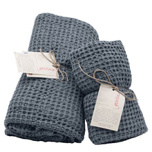 Carica l'immagine nel visualizzatore di Gallery, TELO DA BAGNO IN PURO COTONE NIDO D'APE - DINO - GOVINA